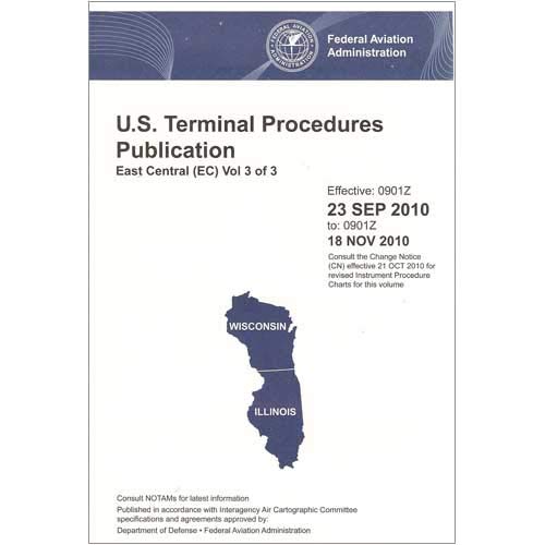 FAA Charts - East Central (EC) Vol 3 of 3 - Always Current Edition - Aviation Instrument Charts - Navigation System