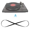 Black Rubber Record Belt, Player Belt with Compatible with Turntable, Phonograph Replacement Belt(1L10 200mm) Performance Accessories