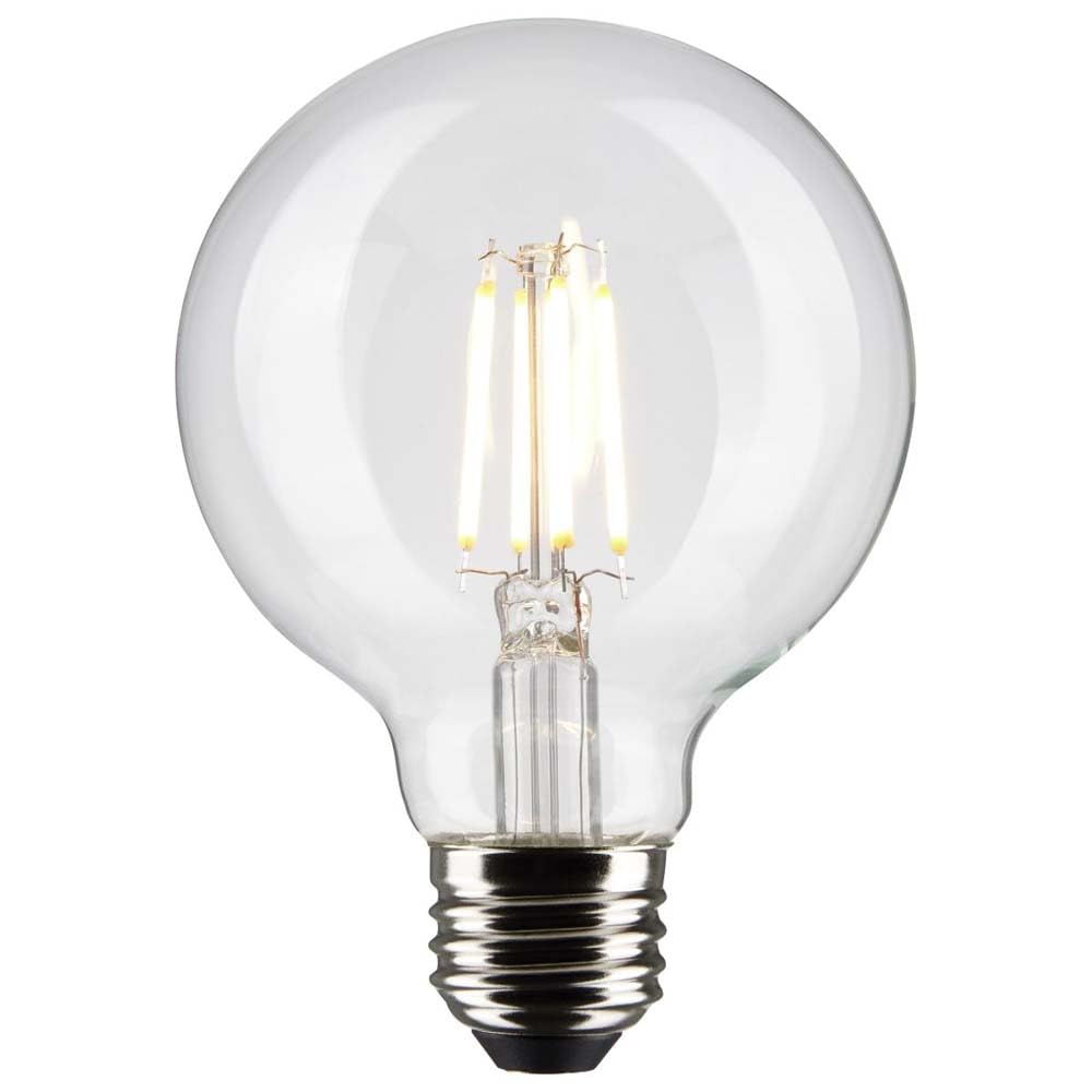 Satco 6Pk 6w G25 Globe Filament LED 2700K Medium Base Dimmable - 60w equiv