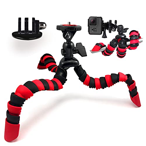 Acuvar 12" Flexible Tripod for GoPro Hero Cameras - Gorilla Pod Camera Stand, Go Pro Stand, Compatible for All GoPro Hero 9, 7, 10, Action Camera