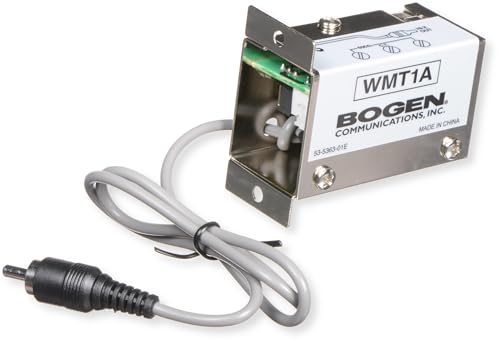 Bogen WMT1A Line Matching Transformer, 10 kOhm Hi-Z to 600 Ohm Balanced Impedance Adapter, RCA to 600?? Screw Terminal, Audio Signal Isolation, Compact Steel Enclosure
