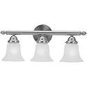 Livex Lighting 1063-91 Neptune 3-Light Bath Light, Brushed Nickel