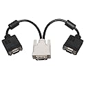 Tripp Lite P120-001-2 Adapter/Splitter Cable - DVI-A M to (x2) HD15 F