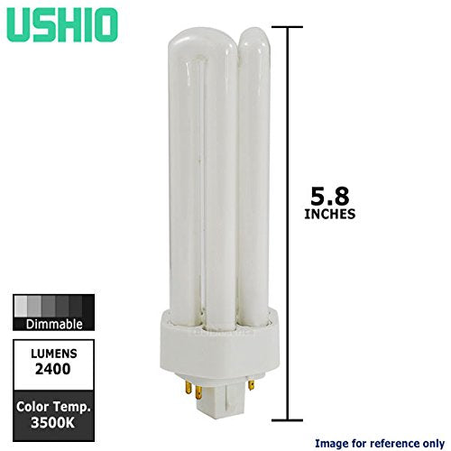 Ushio 3000221 - CF32TE/835 32W 3500k - 4 Pin GX24Q-3 Base - Triple Tube CFL
