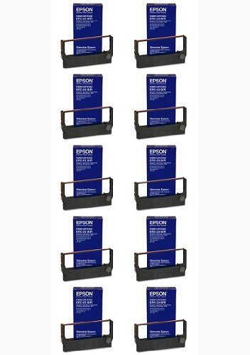 Genuine Epson ERC-23BR Black/Red Ribbon Cartridge - 10-Pack - For TM267, M280, M252, M267, M262, M267