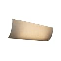 Moderne Vanity Light Cover Refresh Kit, 26"W White Textured Fabric Shade - DIY Upgrades Hollywood Lights (No Wiring)