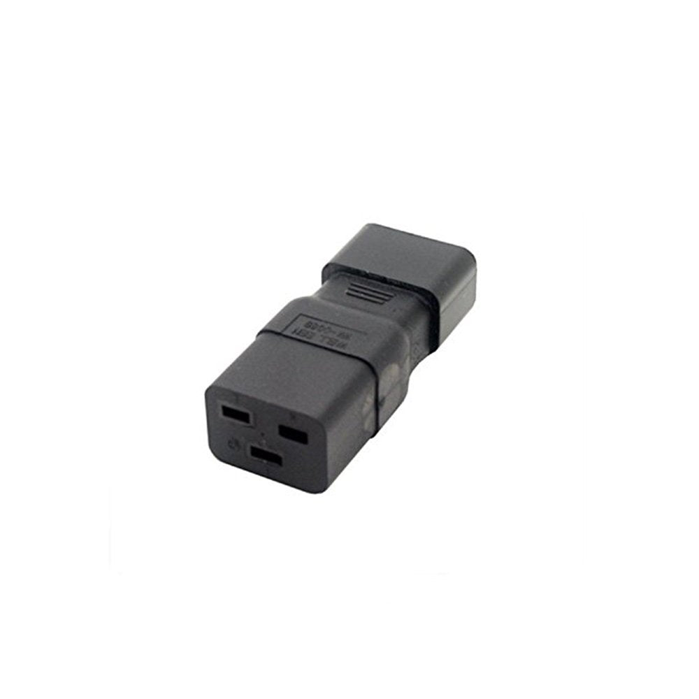 4 Pack IEC 320 C14 Male to C19 Female AC Adapter, Golbalma Black Power Cord Connector for PUD UPS 16A to 10A