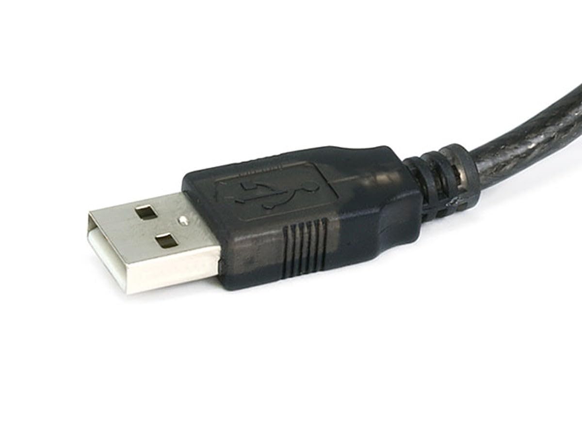 Monoprice USB 2.0 Extension Cable - USB Type-A to USB Type-B, Male to Male, Active, 28/24AWG, 49 Feet, Black
