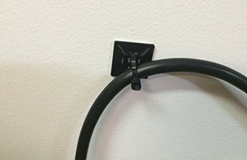 1-in Mounting Pad, 100-Pack Black, Speciality Cable Tie