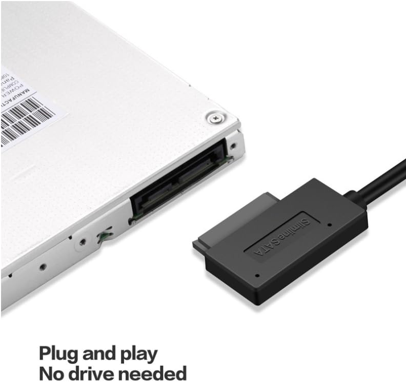 JDYYICZ USB 3.0 to 7+6 13Pin Slimline SATA Cable Adapter for Laptop CD DVD ROM Optical Drive
