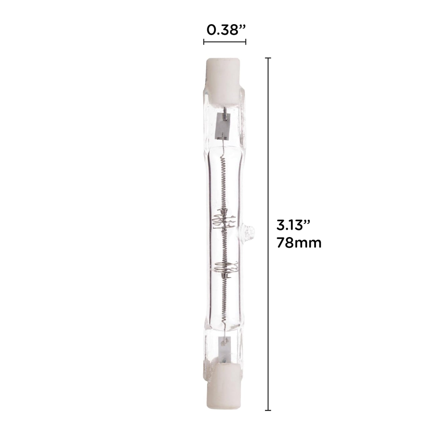KOR 150W J-Type T3 Halogen Light Bulbs, 78mm R7S Base, 120V, 10-Pack