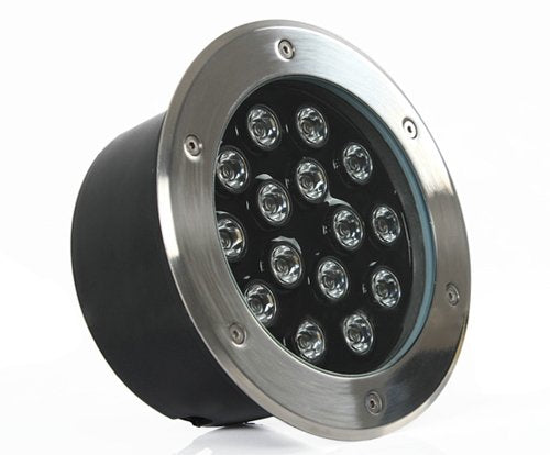LUMINTURS 15W AC 120V LED RGB Color Change Outdoor Exterior Buried Spot Light Fixture Underground Flood Lamp Waterproof IP65