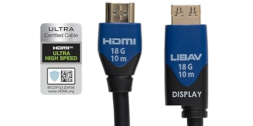 Liberty Halo 18G Commercial Grade in-Wall Rated Series High Speed HDMI with Ethernet Cables Supports 4K60 4:4:4, eARC, All HDCP Levels 20 Meter.