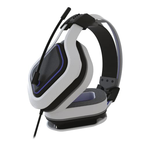 Gioteck - HC-9 Blue and White Wired Stereo Gaming Headset for PS5, PS4, PC, Mac and Mobile