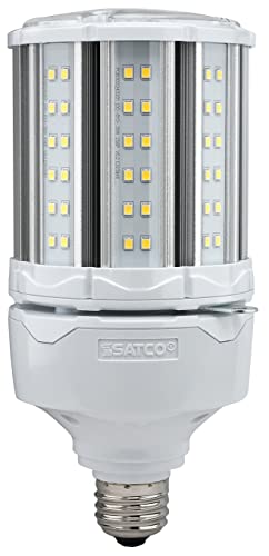 Satco S39672 Medium Light Bulb in White Finish, Un-Lensed