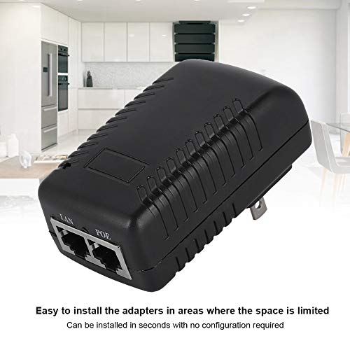 Sonew 48V/0.5A POE Power Supply Injector Ethernet Adapter PoE Wall Plug Injector for IP Voip Phones, Cameras and More(US Plug)