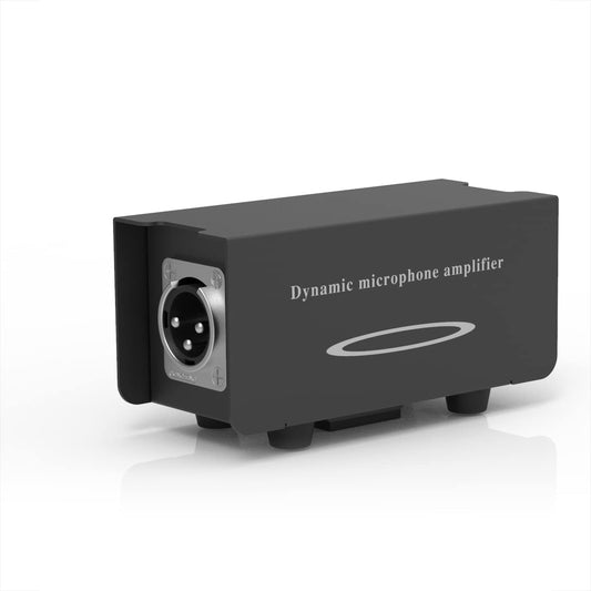 Microphone Preamp for Shure SM7B /SM58 /55SH Machine SMM-205 Dynamic Mircophone Preamp Booster for Livestream/Broadcast/Podcast/Vocal Recordings?GRAY?
