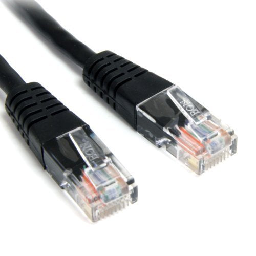 StarTech.com 3FT Black Molded CAT5E UTP Patch Cable