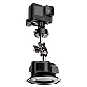 SUREWO Magnetic Suction Cup Camera Mount for Car,Camera Suction Cup Mount with Ball Head Magic Arm Compatible with Go pro Hero 13,12,11,10,9,8,7,6,5