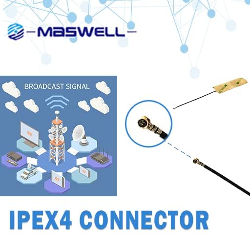 Maswell Internal Antenna Triple Band WiFi for wimax zigbee Bluetooth wifi2.4G wifi5G WiFi 6 Bands High Gain ipex 10cm