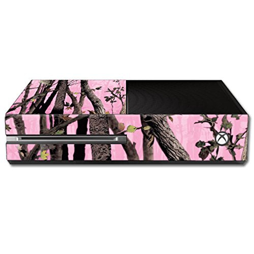 MightySkins Skin Compatible with Microsoft Xbox One - Pink Tree Camo | Protective, Durable, and Unique Vinyl Decal wrap Cover | Easy to Apply, Remove