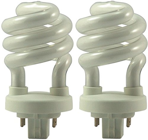EiKO SP13/27-4P Model Compact Fluorescent Light Bulb (2-Pack), 13 Watts, G24q-1 Base, T-4 Bulb, 3.74"/95mm MOL, 1.97"/50mm MOD, 2.5mg Mercury Content