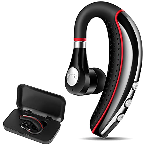 LSAPT Bluetooth Headset V5.0,Wireless Bluetooth Earpiece with Noise Canceling Mic for Cell Phone,Business Earphone