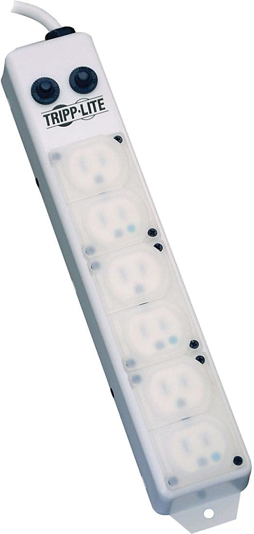TRIPP LITE Power Strip Medical Hospital Grade UL1363A 6 Outlet 15A 7ft Cord
