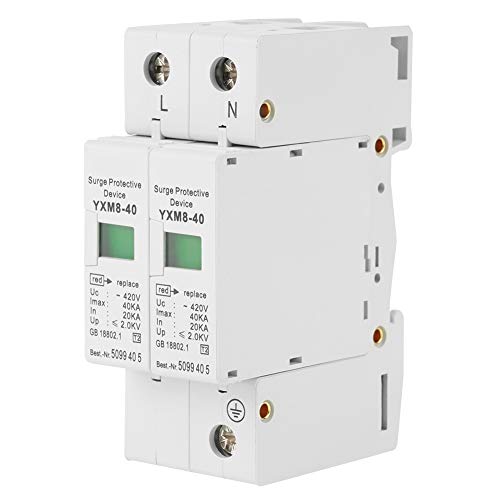 Photovoltaic House Surge Protector 220V 2P 40KA Low Voltage Arrester Device Protective Device Lightning Protection