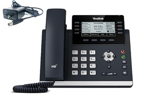 Yealink T43U IP Phone - Power Adapters Included - 1 Year Manufacturer Warranty - Unlocked can be Used with Any VoIP Provider
