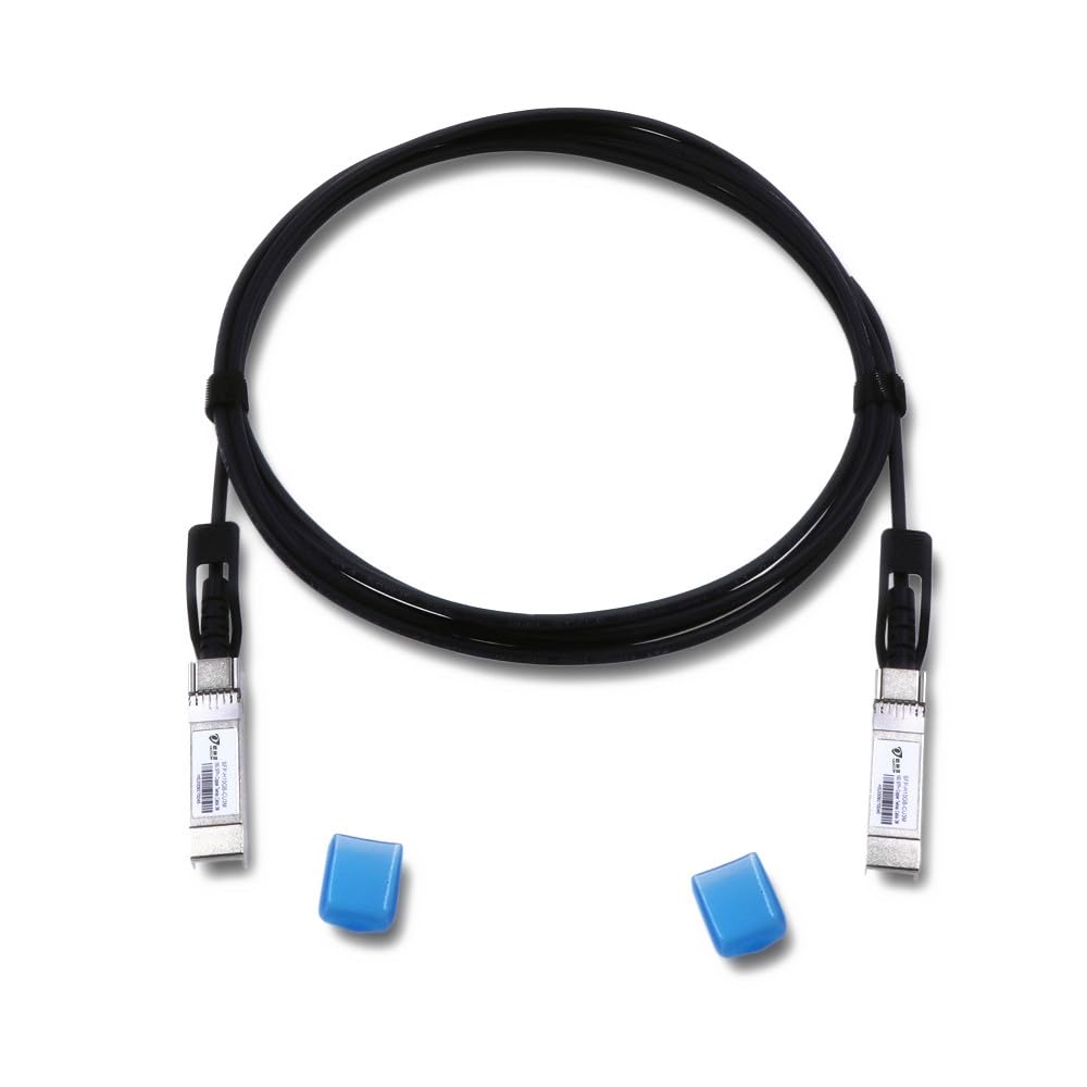 10G DAC SFP+ Cable 3Meter (9.8ft) Direct Attach Copper Twinax Cable for Cisco SFP-H10GB-CU3M Ubiquiti Intel Mikrotik Netgear D-Link Supermicro