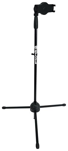 Rockville iStand 20 Adjustable Tripod Stand for Tablets and Smartphones, 360 degree Swivel, Steel Construction, Mic Clip Included, Fits iPhone, iPad
