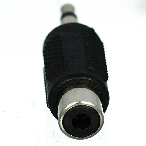 CESS RCA Female to 3.5mm TS Male Mono Adapter, 1/8 Inch Audio Plug Converter for DIY Audio, AV, Test and Speaker Projects, 10 Pack