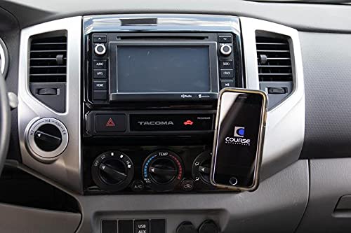 Course Motorsports DirectFit Phone Mount - Magnetic or Wireless Charging for Toyota Tacoma (2005-2015) Compatible with All Phones (Magnetic Charging