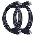 PWS 10FT HDMI Cable 2 Pack High Speed 4K 3D 6 Feet Male to Male Compatible with All HDMI