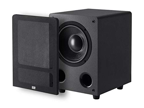 Monoprice Premium Select Subwoofer - 8-Inch Woofer, 200 Watt, 4 Ohm Nominal Impedance, Auto On/Off, Black