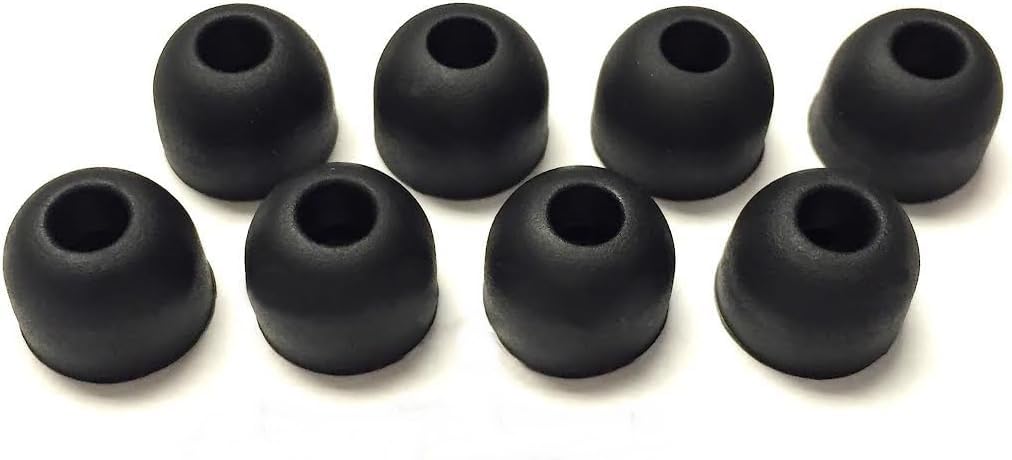 8pcs Small Black Replacement Ear Gels Ear Buds Compatible with Motorola S9 S9-HD S10 S10-HD Wireless Headset
