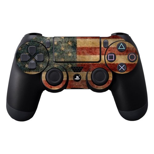 MightySkins Skin Compatible with Sony PS4 Controller - Vintage Flag | Protective, Durable, and Unique Vinyl Decal wrap Cover | Easy to Apply, Remove