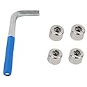 Kentrol 30711 97-06 fits Jeep™ OEM Anti-Theft Door Nuts fits Wrangler™ TJ - Polished Silver