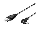 LARRITS Mini-USB Power Cable for Dash Cam & GPS - Charging-Only (No Data Transfer), Right-Angle Mini-B to USB-A, 5M Extra-Long Car DVR Power Cord