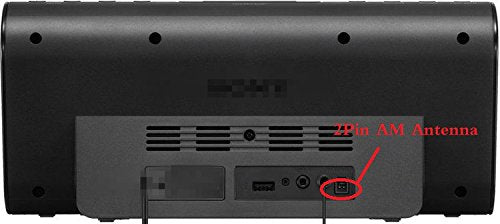 Ancable Replacement AM Antenna 2-Pin Mini Connector for Sony Compact Disc Receiver MHC-EC919iP HCD-EC919iP MHC-EC719iP HCD-EC719iP