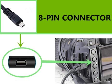 Replacement UC-E6 UC-E17 UC-E23 USB Cable Data & Charging Cord Compatible with Olympus Camera Stylus D-760 DZ-100 SZ-15 X-990 VG-160 VR-340 VR-360