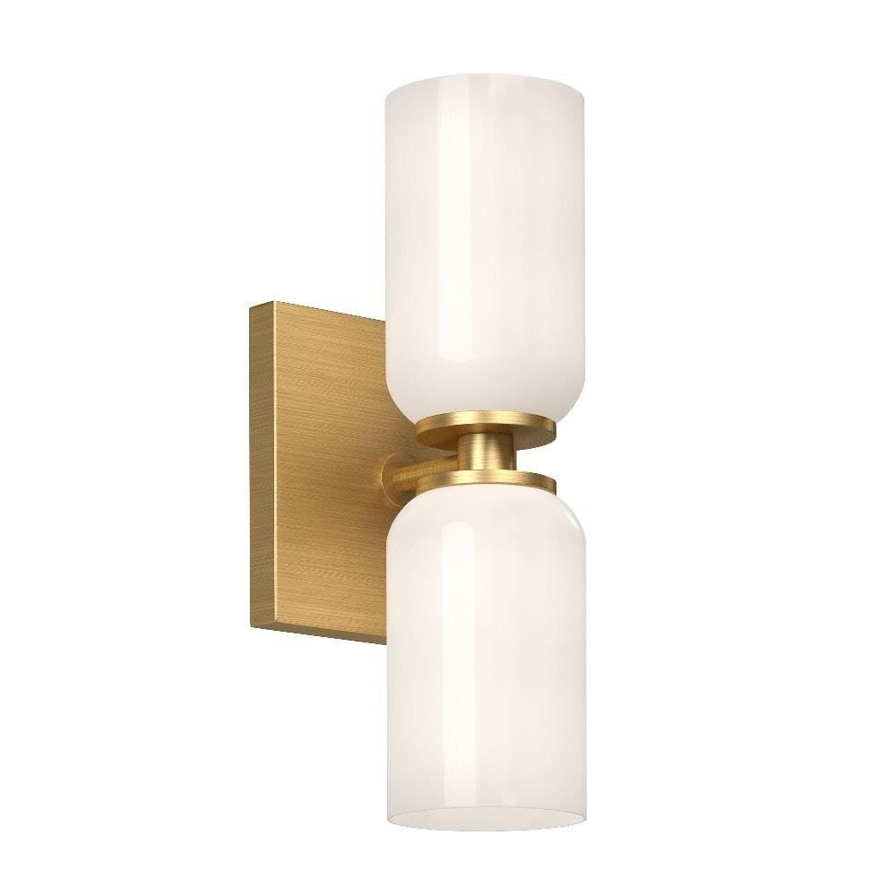 Kuzco Lighting WS57712-BG/GO Nola - 2 Light Wall Sconce-4.88 Inches Tall and 12.5 Inches Wide, Finish Color: Brushed Gold