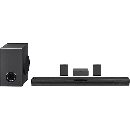 LG SQC4R 4.1 Ch Soundbar with Wireless Subwoofer and Rear Speakers (Renewed)