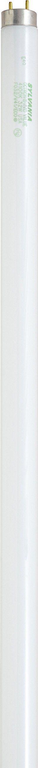 LEDVANCE 48" T8 Octron Fluorescent Tube Ecologic Lamp, 32W, Bi-Pin Base, 2450 Lumens, 4100K, 90 CRI, Rapid and Instant Start (22433), Cool White, 1