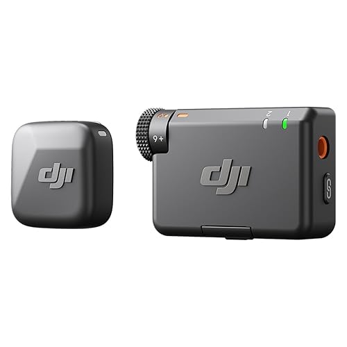 DJI Mic Mini (1 TX + 1 RX), Wireless Lavalier Microphone for iPhone/Camera/Android, Ultralight, Detail-Rich Audio, Noise Cancelling, Automatic