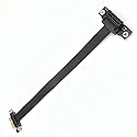 FainWan PCI-e PCI Express 36Pin 1X Extension Cable with Gold-Plated Connector (90 Degrees)