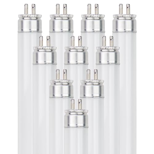 Sunlite 9-Inch F6T5/CW T5 Linear Fluorescent Lamp, 6 Watts, 240 Lumens, 4100K Cool White, Miniature G5 Bi-Pin Base, ROHS Compliant, High Performance