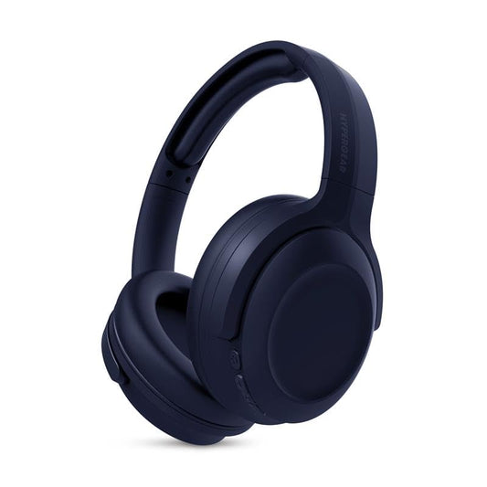 HyperGear Headphones Wireless - Blue Active Noise Cancelling Headphones Over Ear Bluetooth HD Audio Deep Bass Dual Noise Canceling Mics ANC Gym…