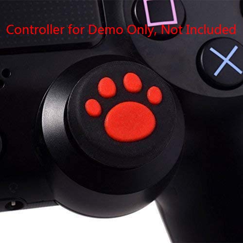 Timorn 5 Pairs/10 PCS Silicone Cat Pad Joystick Thumb Stick Caps Cover for PS4 PS3 PS2 Xbox One/360 Game Controller